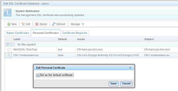 Image:Letsencrypt certificates for my own test servers