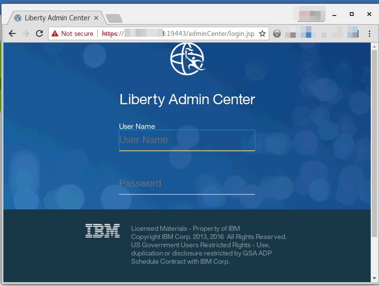 Image:WebSphere liberty docker on Synology NAS