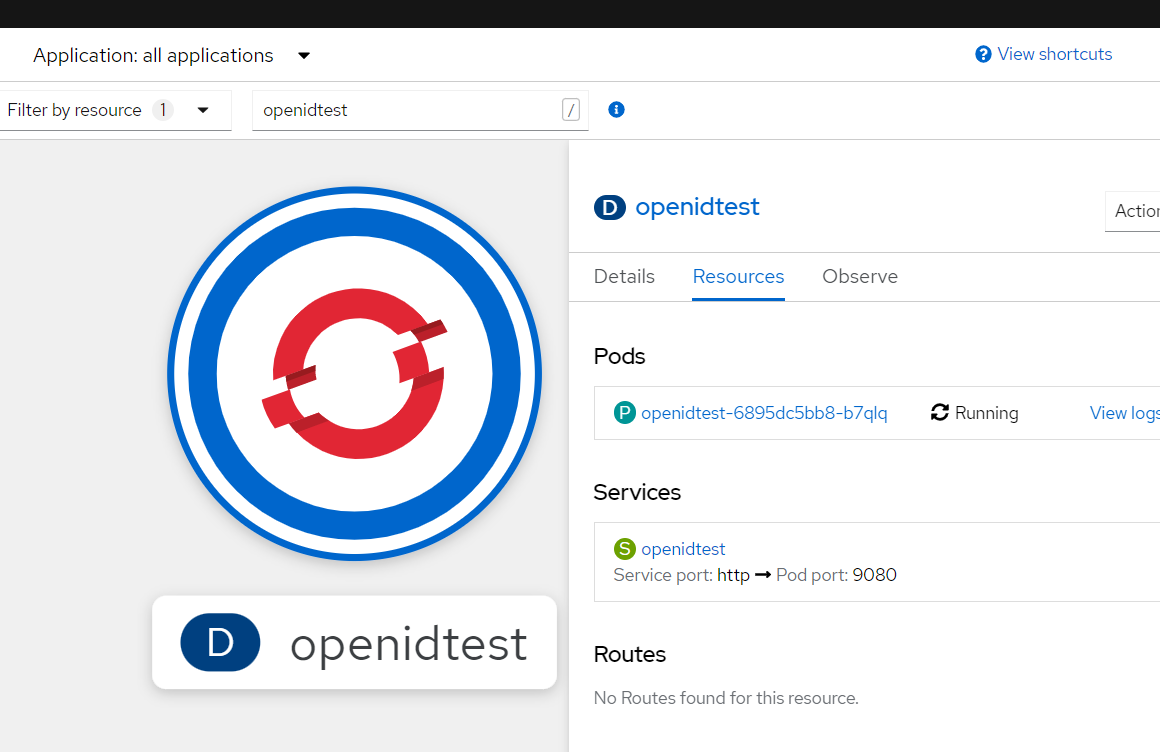 Image:OpenShift Project